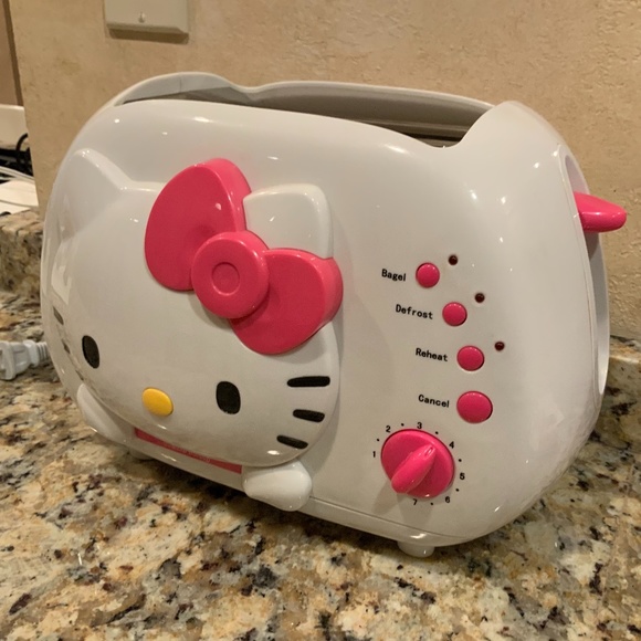 Hello Kitty Other - Hello Kitty Sanrio White & Pink 2 Slice Wide Slot